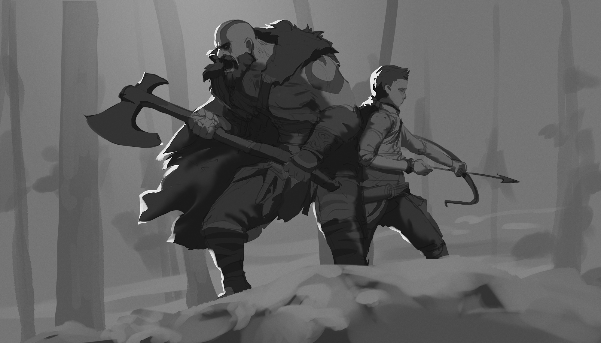 daole-on-twitter-god-of-war-ragnarok-fanart-https-t-co-gymxtajpem