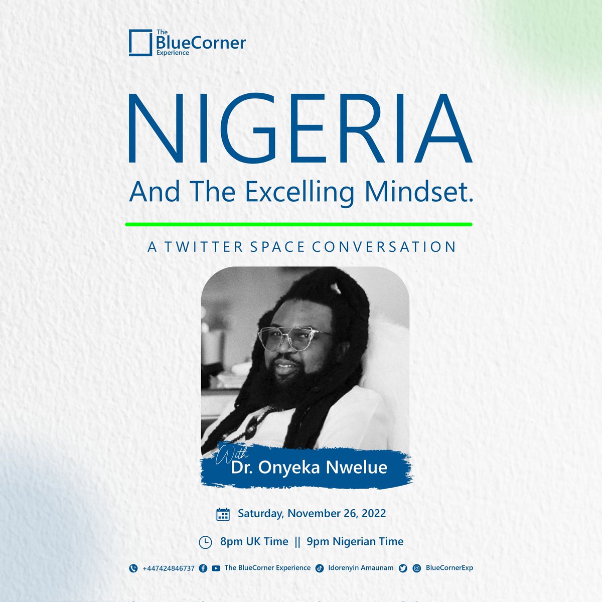 BlueCornerExp's tweet photo. Good evening people of GOD..,
Do you know that a lot of European youths are getting known world over, while doing great things. Yet we African youths, wallow in nothingness?
#TheBlueCornerExperinence
#bluecornerExp
#OnyekaNwelue
#idorenyinumoh
#thestrangersofbraamfontein https://t.co/WHZaqGiOOt