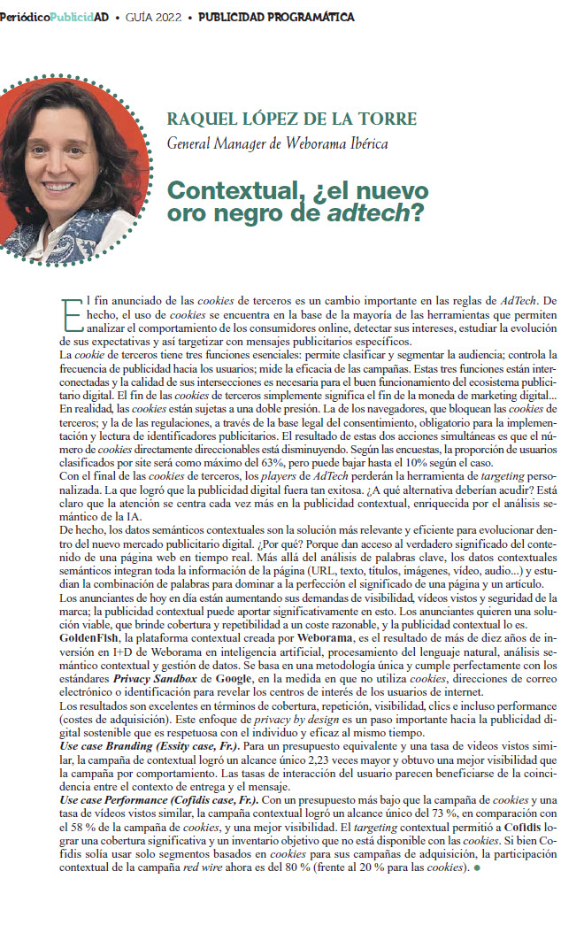 Weborama España tweet media