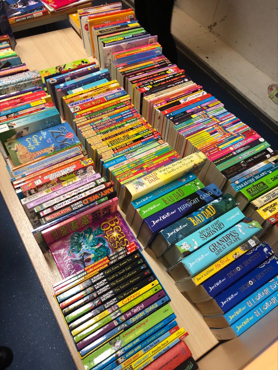 TCSoaRC's tweet photo. P1-P7 book swap is today!! Beautifully organised by House and Vice Captains @TheCSoA https://t.co/ofTHH3kWd6