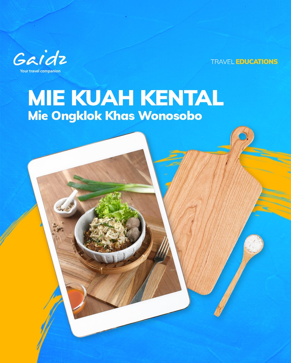 Mie Ongklok adalah mi rebus khas kota Wonosobo dan sekitarnya. Mie rebus ini dibuat dengan menggunakan kol, potongan daun kucai, dan kuah kental berkanji. Biasanya Mie Ongklok ini disajikan dengan beberapa makanan pendamping agar lebih maknyus, seperti sate sapi dan tempe kemul.