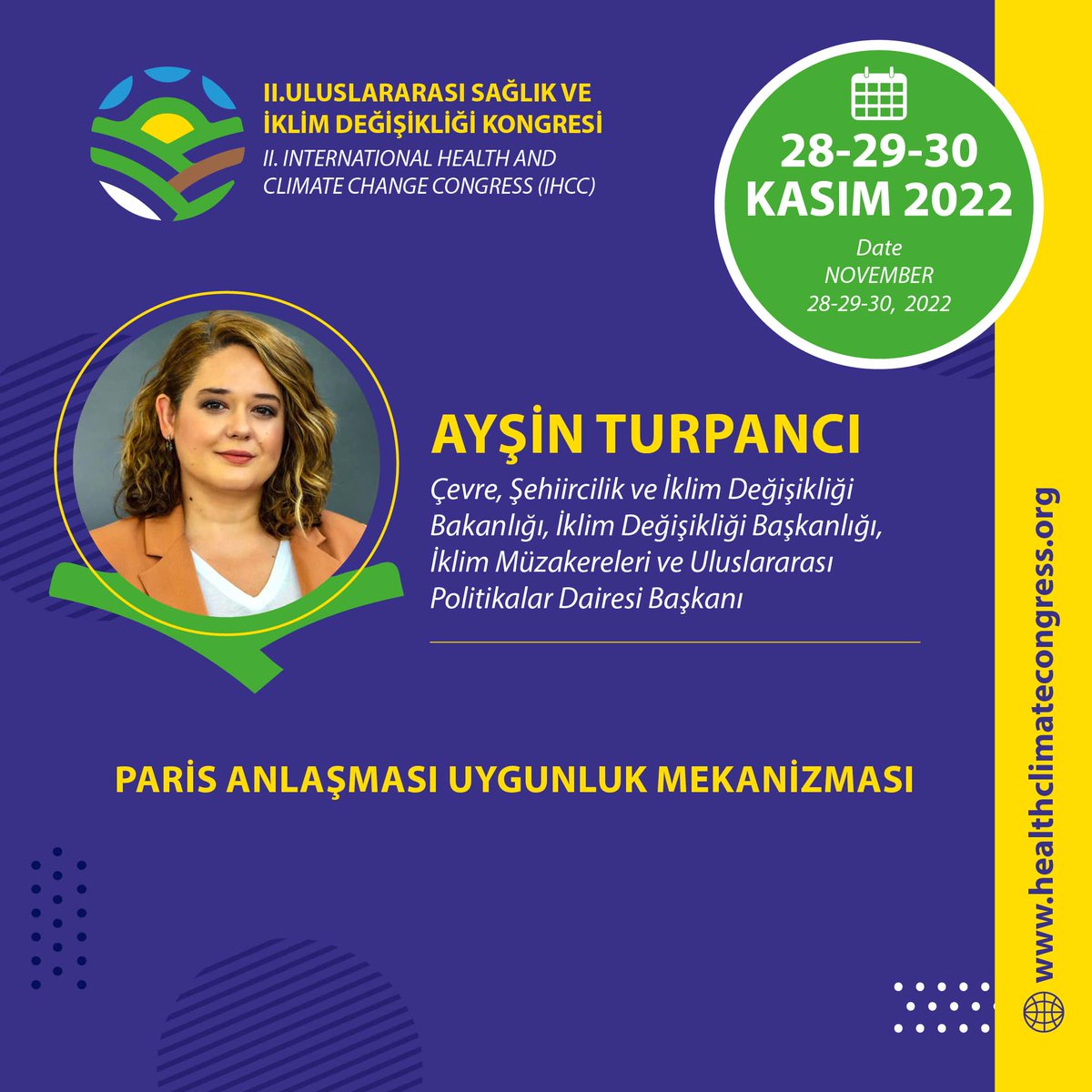 healthclimatecongress.org

#iklim #sağlık #çevre #tarım #dünya #bilim #akademi #iklimdeğişikliği #havakirliliği #iklimkrizi #küreselısınma #sürdürülebilirlik #azaltım #uyum #dirençlilik #sektörelgelişmeler