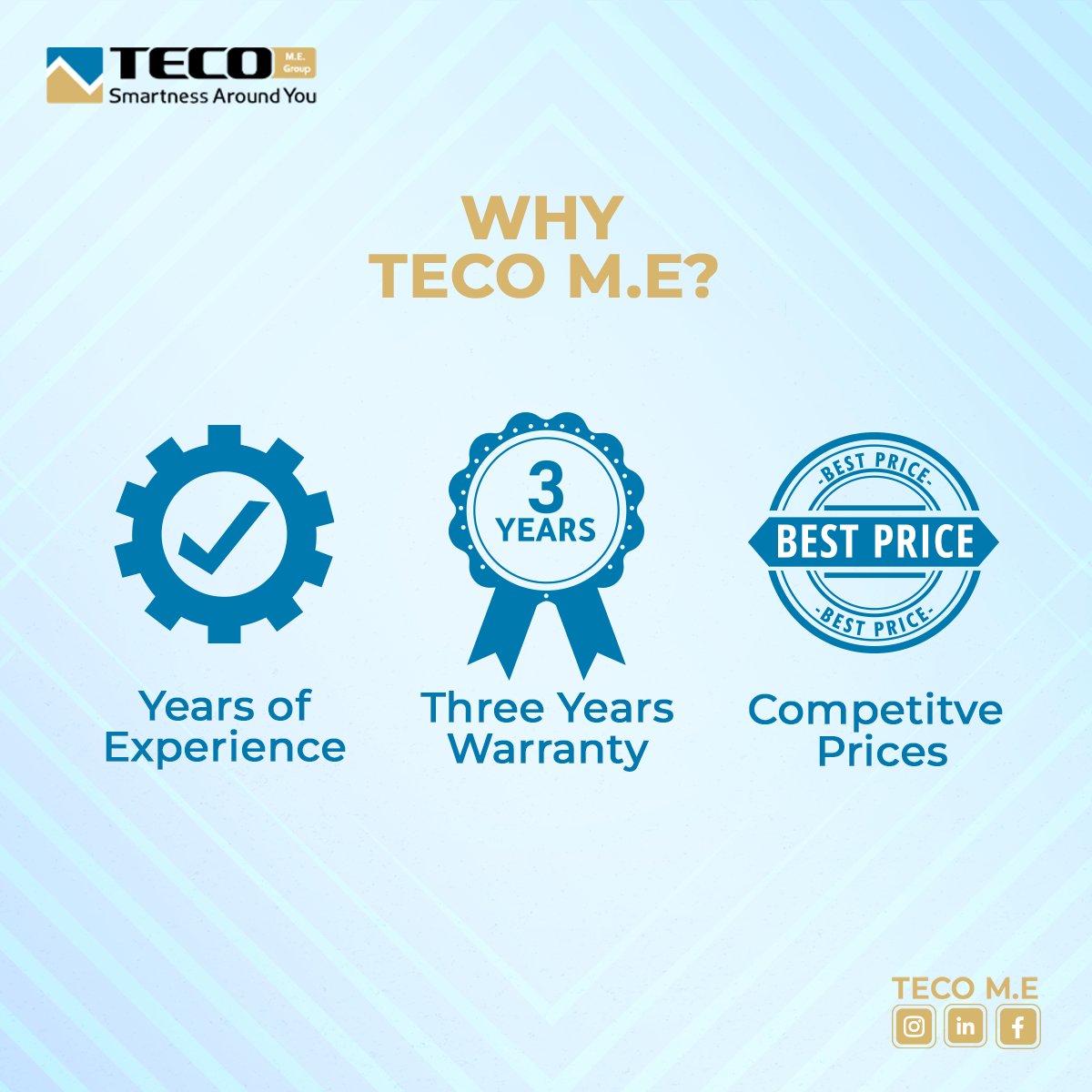 TecomeSmart's tweet image. Teco M.E offers the best control solutions based on European products.
You can visit us on our website: teco-me.cz
#Smart_Home #BMS #Building_Management_System #Building_Automation #PLC #GRMS
 #Guest_Room_System #Home_Automation #building_control  #smart_solution