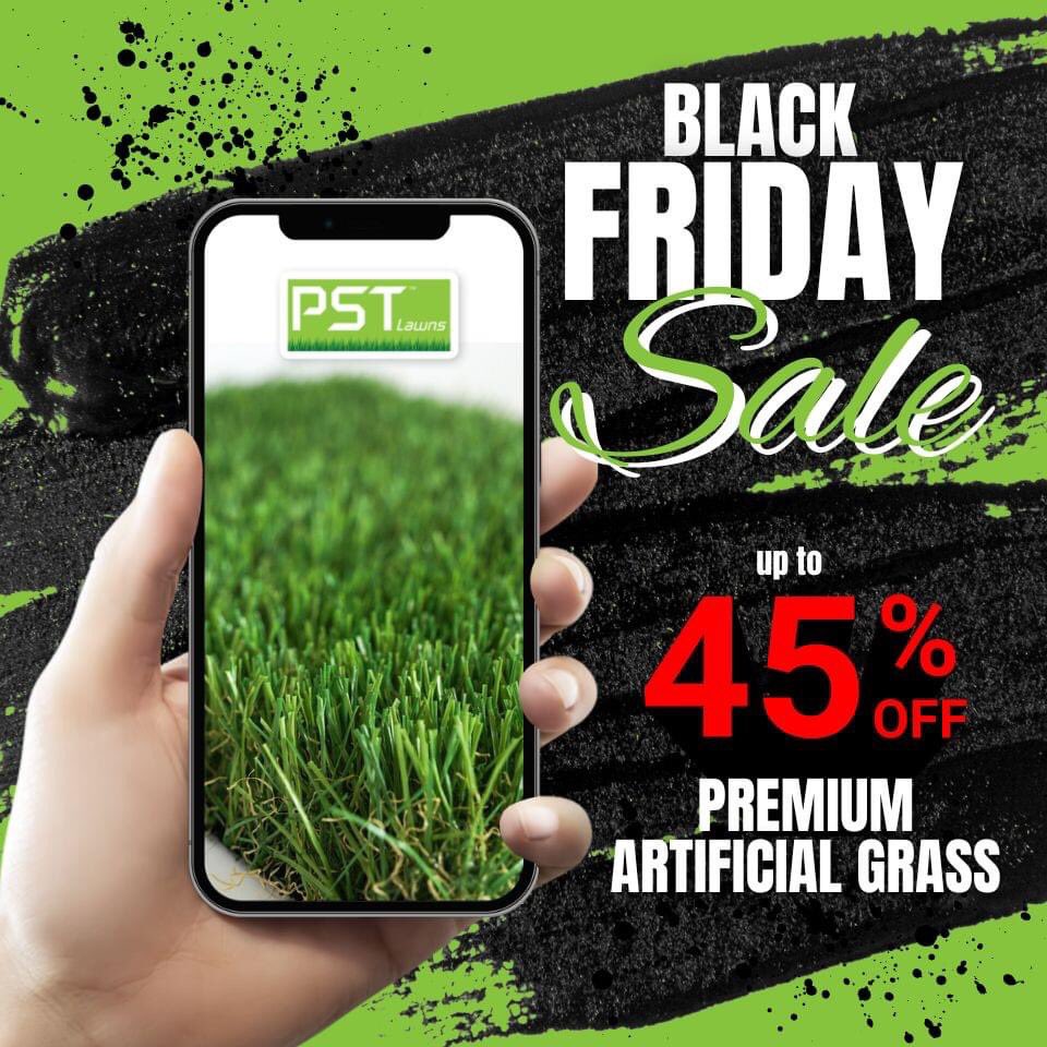 PSTlawns's tweet photo. Our Black Friday SALE starts today!
⚡⚡ GET UP TO 45% OFF PREMIUM ARTIFICIAL GRASS

38mm LUSH Green: Was €25 per m2/ **NOW €15.00** VAT inc.
 
35mm EVERgreen: Was €18 per m2 / **NOW €10.00** VAT inc.

Contact Úna or Ruairí today:
LoCall: 0818 917 006 
https://t.co/pzreBcfA7L https://t.co/62AZthgYF4