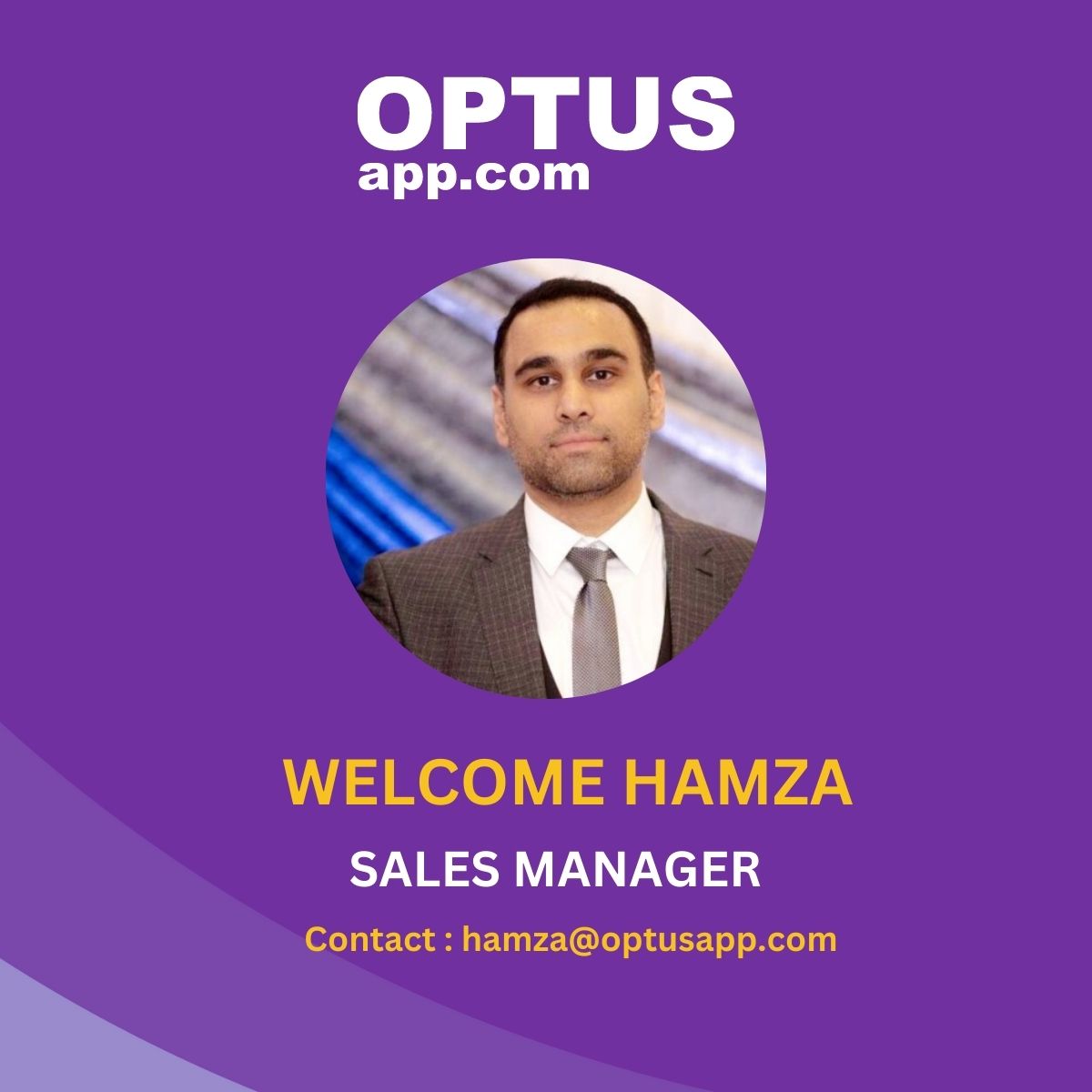 It is a pleasure to introduce our newest team member, Hamza Mir, as Sales Manager. 

Welcome to the OptusApp team and we look forward to having you on board!

#newemployee #team #sales #tenant #tenantmanagement #landlord #OptusApp