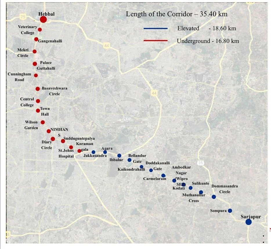 Where are the exact locations of the Bangalore metro phase 2 stations? -  Quora