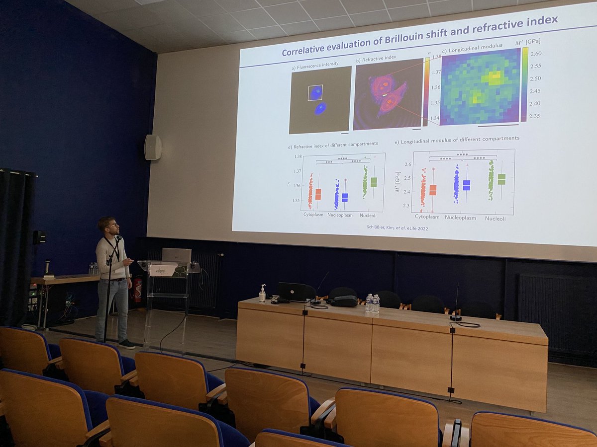 Francesca Palombo (@profpalombo) on Twitter photo Timon Beck from <a href="/JochenGuck/">Jochen Guck 🇺🇦</a>’s team <a href="/MPI_Light/">Max Planck Institute for the Science of Light</a> presenting an exciting talk on #Brillouin #microscopy of #protein condensates <a href="/BioBrillouin/">COST Action</a> 2022.
<a href="/brkthroughprize/">Breakthrough</a> 2023 Timon Beck from <a href="/JochenGuck/">Jochen Guck 🇺🇦</a>’s team <a href="/MPI_Light/">Max Planck Institute for the Science of Light</a> presenting an exciting talk on #Brillouin #microscopy of #protein condensates <a href="/BioBrillouin/">COST Action</a> 2022.
<a href="/brkthroughprize/">Breakthrough</a> 2023