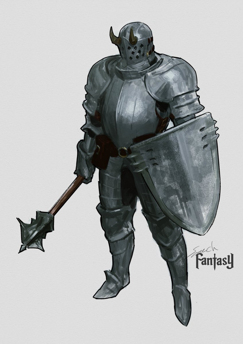 armor solo helmet weapon shield holding full armor  illustration images