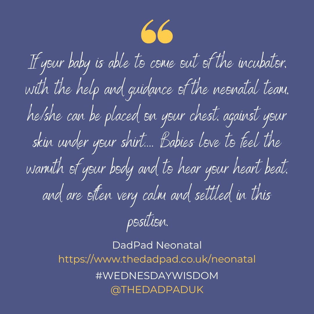 dadpaduk's tweet photo. #WednesdayWisdom
🦘
Sometimes called #kangaroocare, #skintoskin is a lovely way for #newdads to start to build a bond with their babies - &amp; it's esp important in the #neonatalunit.
🦘
#dadsmatter #WorldPrematurityDay #WPD2022 #DPNN
@EFCNIwecare @Blisscharity @mkrettiwt @tommys https://t.co/y25nR8xIT4