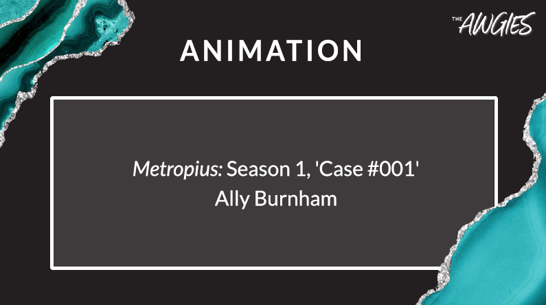 AWG_1's tweet photo. Congratulations to the winner in the Animation category, @AllyBurnham_  #2022AWGIES https://t.co/wMthf8vivp