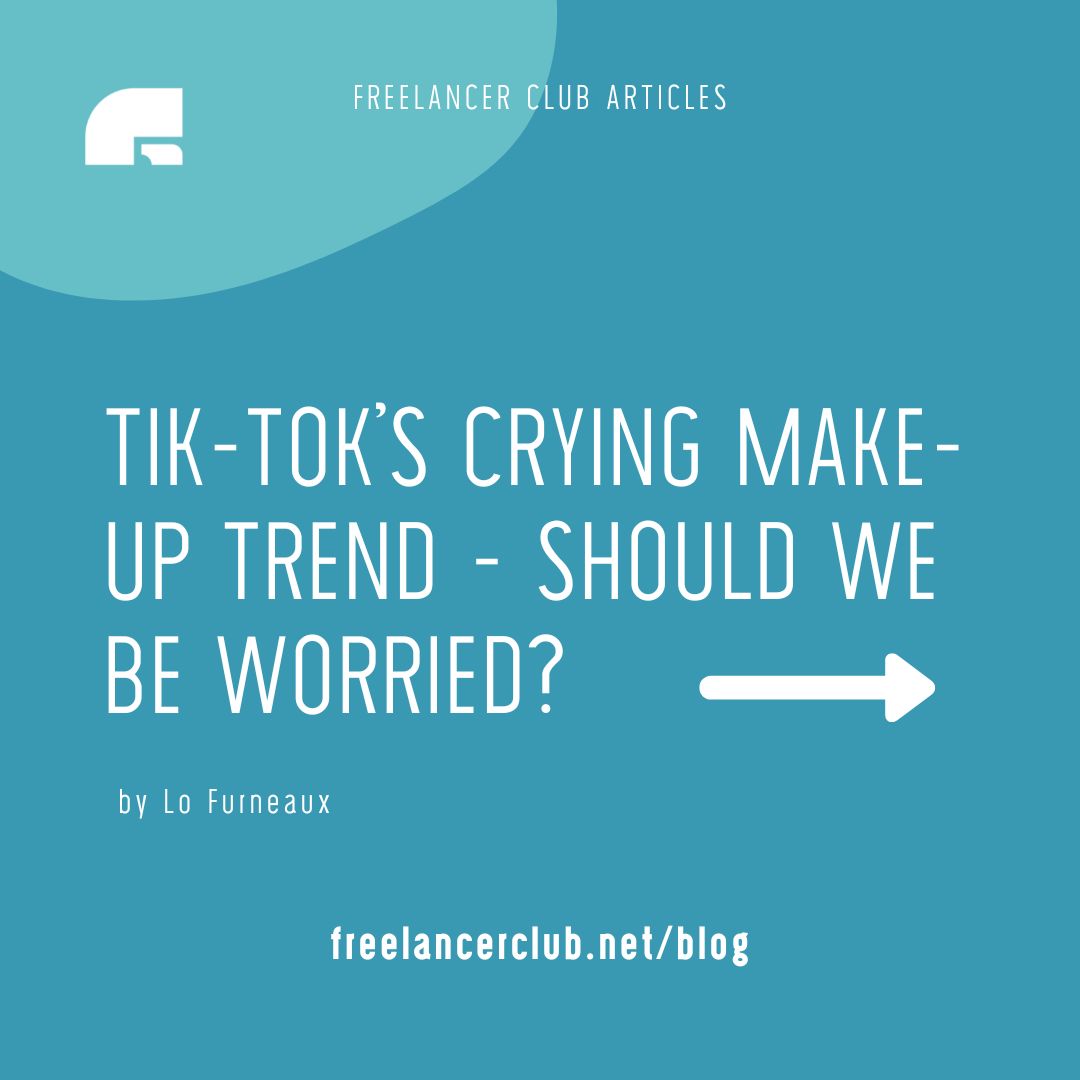 freelancerclub's tweet photo. 🥲 While many are using #cryingmakeup to find beauty in their #sadness, the majority believes they look more attractive with a puffy face. I don’t know about you, but this doesn't look anything like the puddle of snot that my face becomes. @LouBerryB https://t.co/gv9dpiaeZO https://t.co/s5CloPGmYZ
