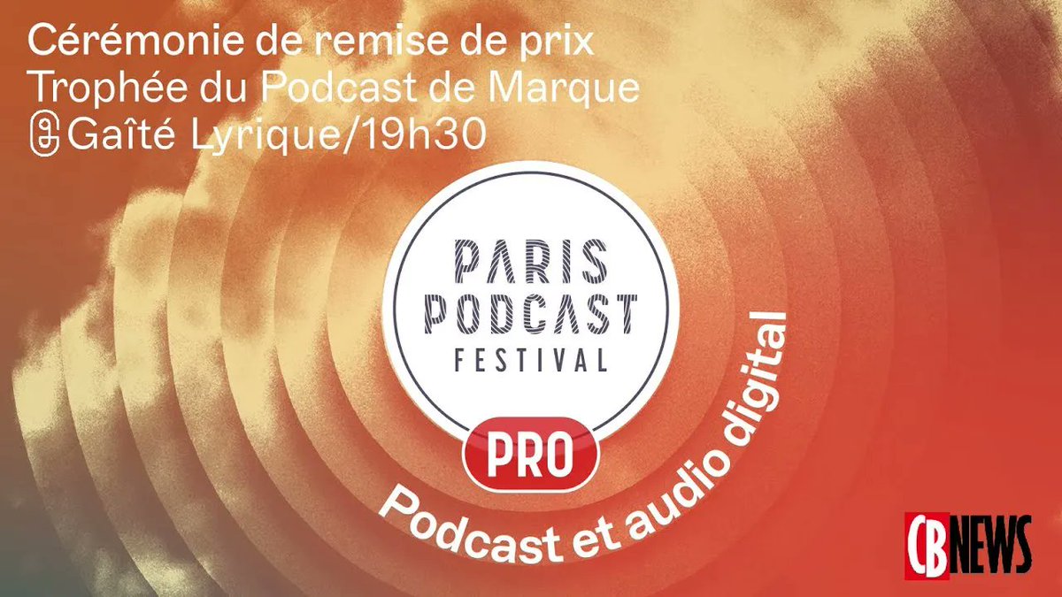 CB_News's tweet photo. 🎧 La première édition de la remise de prix du Trophée du Podcast de Marque a eu lieu le 20 octobre au Paris Podcast Festival Pro. Découvrez le palmarès complet.
(re)découvrez le replay de la journée #PPFpro, séquence par séquence, sur YouTube. → https://t.co/PbmQKOnBiQ https://t.co/aJYvyClhOU