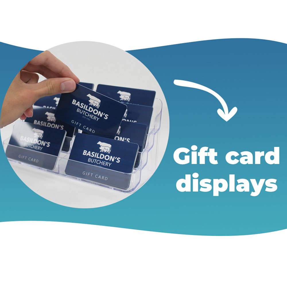 Selling gift cards is easy – it all begins with making sure you have a countertop gift card display. How are customers going to know about your gift cards if they are hidden under the shop counter?

Find out more about selling gift cards: bit.ly/3yB0IuG 
 
#giftcards