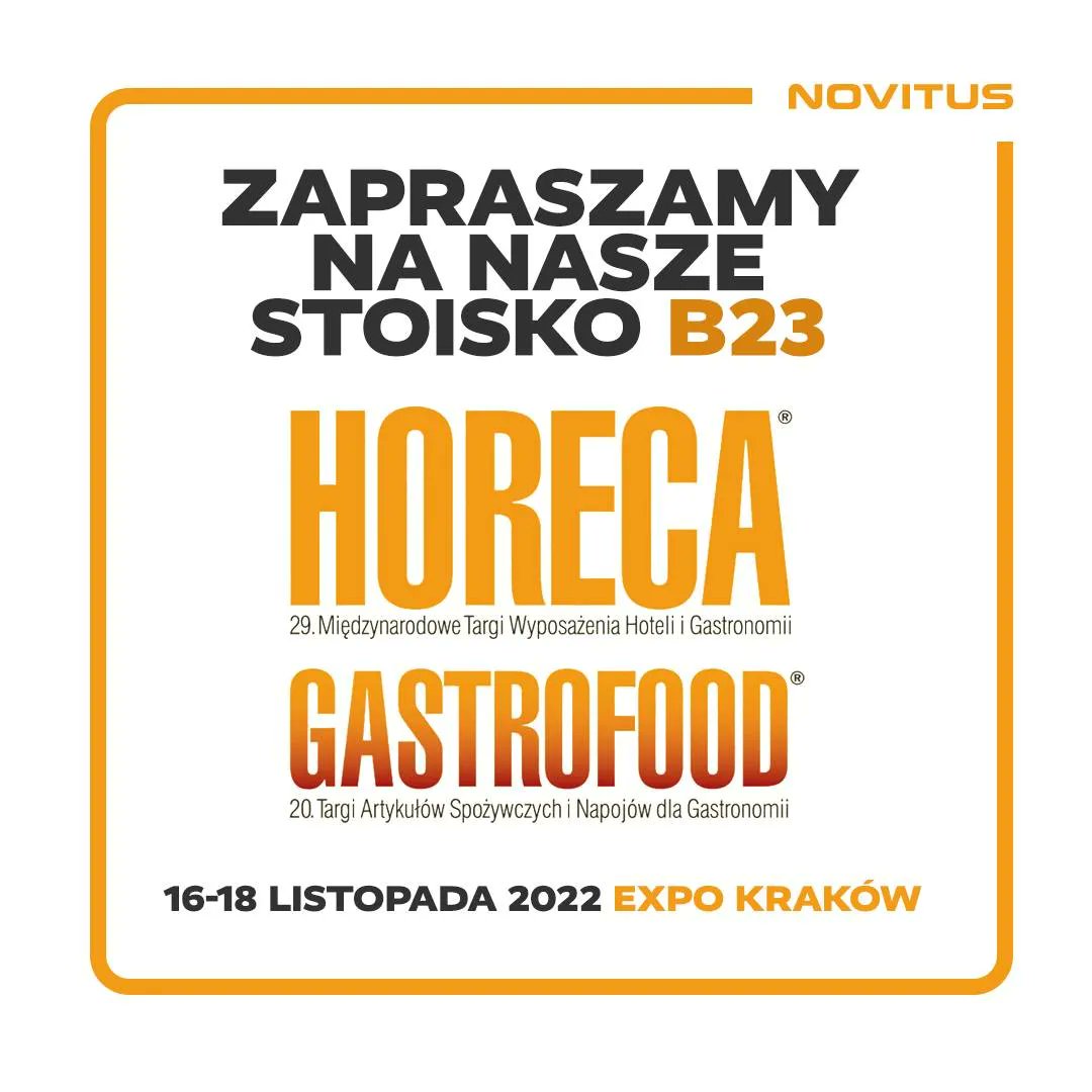 COMPSA_official's tweet photo. 🔈Novitus jest na 29. Międzynarodowych Targach Wyposażenia Hoteli i Gastronomii HORECA® oraz 20. Targach Artykułów Spożywczych i Napojów dla Gastronomii GASTROFOOD®.
👉 Zapraszamy na stoisko B23!
#kasy #kasyonline #kasyfiskalne #HoReCa https://t.co/21Hxj8INOv