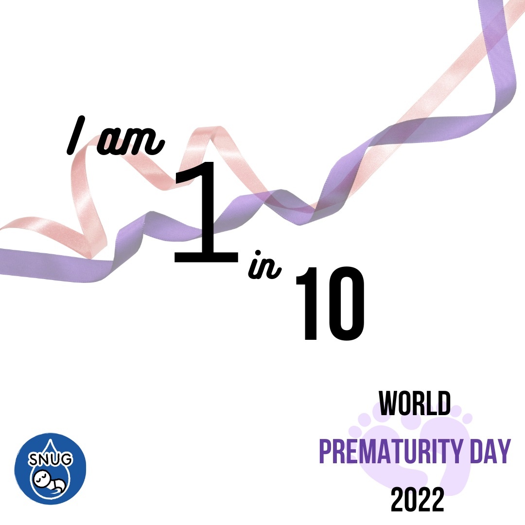 'I am 1 in 10' An estimated 15 million babies are born too early every year. That is more than 1 in 10 babies. Use this image below to help share awareness and the show of the strength of your baby and you! #worldprematurityday2022 #baby #awareness #strength #1in10