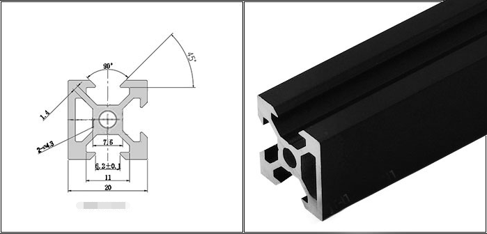 CL78562266's tweet photo. The newly designed 20*20mm and 20*40mm v slot profile. Silver and black color available. Large stock for each model. Please contact us at any time if you are interested in our v slot profiles. https://t.co/ZyycKuP1iJ