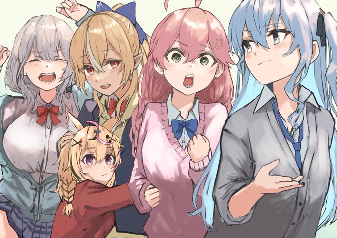 発狂するノエル温もりを感じるポルカてぇてぇと思うフレア怒れるみこち私は何も悪くないすいせい#しらけん #不知火建設  #しらぬえ #ノエラート #miko_Art  #ほしまちぎゃらりー  #絵まる 