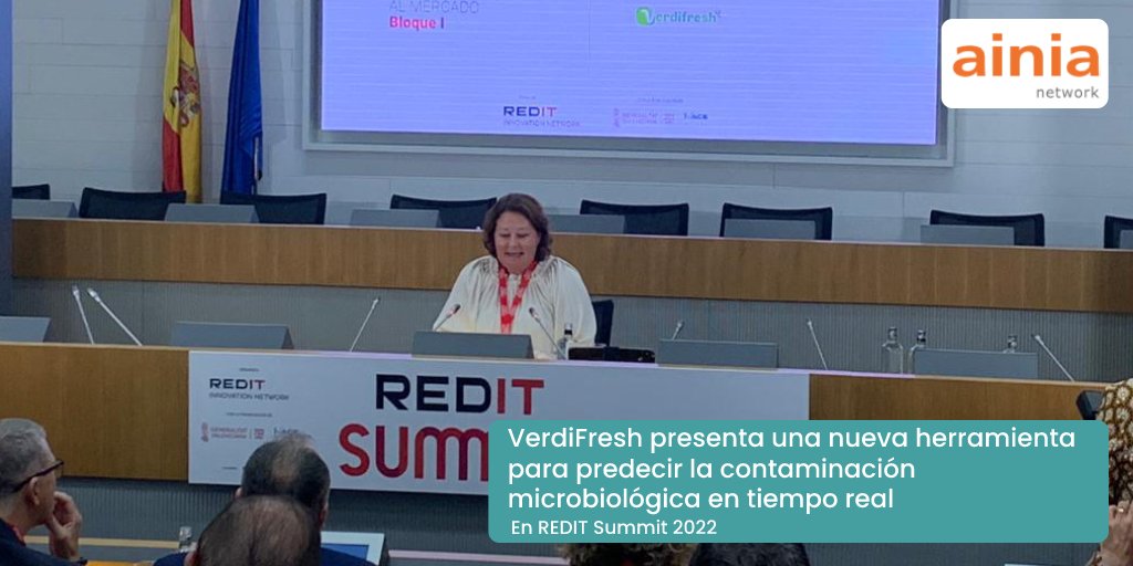 ainiatecnologia's tweet photo. #Verdifresh, asociada a AINIA Network, ha presentado en la segunda edición del REDIT Summit de @Redit_es, el #proyectoPREDIMIC, en el que colabora AINIA
Te contamos en qué consiste esta iniciativa en el siguiente artículo➡️ https://t.co/hF7XiHwi3G
#AINIANetwork #REDITSummit2022 https://t.co/7RN7xSJGAR