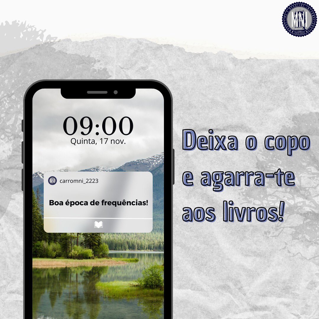 Chegou a altura de deixar o copo e agarrar os livros...😔

Mas não se preocupem que depois o carro compensa o vosso esforço! 👀😎
Boa sorte caloirinh@s! ❤️💙

#carromni #mnifam