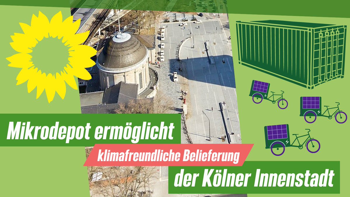 GrueneKoelnRat's tweet photo. Zugeparkte Gehwege/Straßen durch Lieferfahrzeuge - und dazugehörige Abgase &amp; Lärm...🚚 💨 🙉. #Mikrodepots sind ein Weg, um unsere Stadt davon zu entlasten. Im #KölnerRat verg. Woche haben wir Kölns 1. Mikrodepot in #Deutz beschlossen. 🎉
https://t.co/v0iAQ0NmJp
1/3 https://t.co/X53cNfKEzm