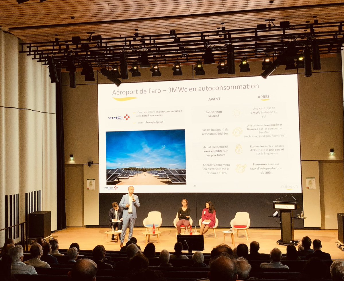 WeAreLeonard's tweet photo. #Circuitscourts
🌞A l'occasion de l'Université 2022 du lab recherche environnement VINCI ParisTech, Maxime Varin, ancien intrapreneur présente #SunMind, solution pour solariser des usines, des aéroports... et les accompagner vers l'autoconsommation.
👉 https://t.co/VkjkLJYPn2 https://t.co/9sKwDFkUIg