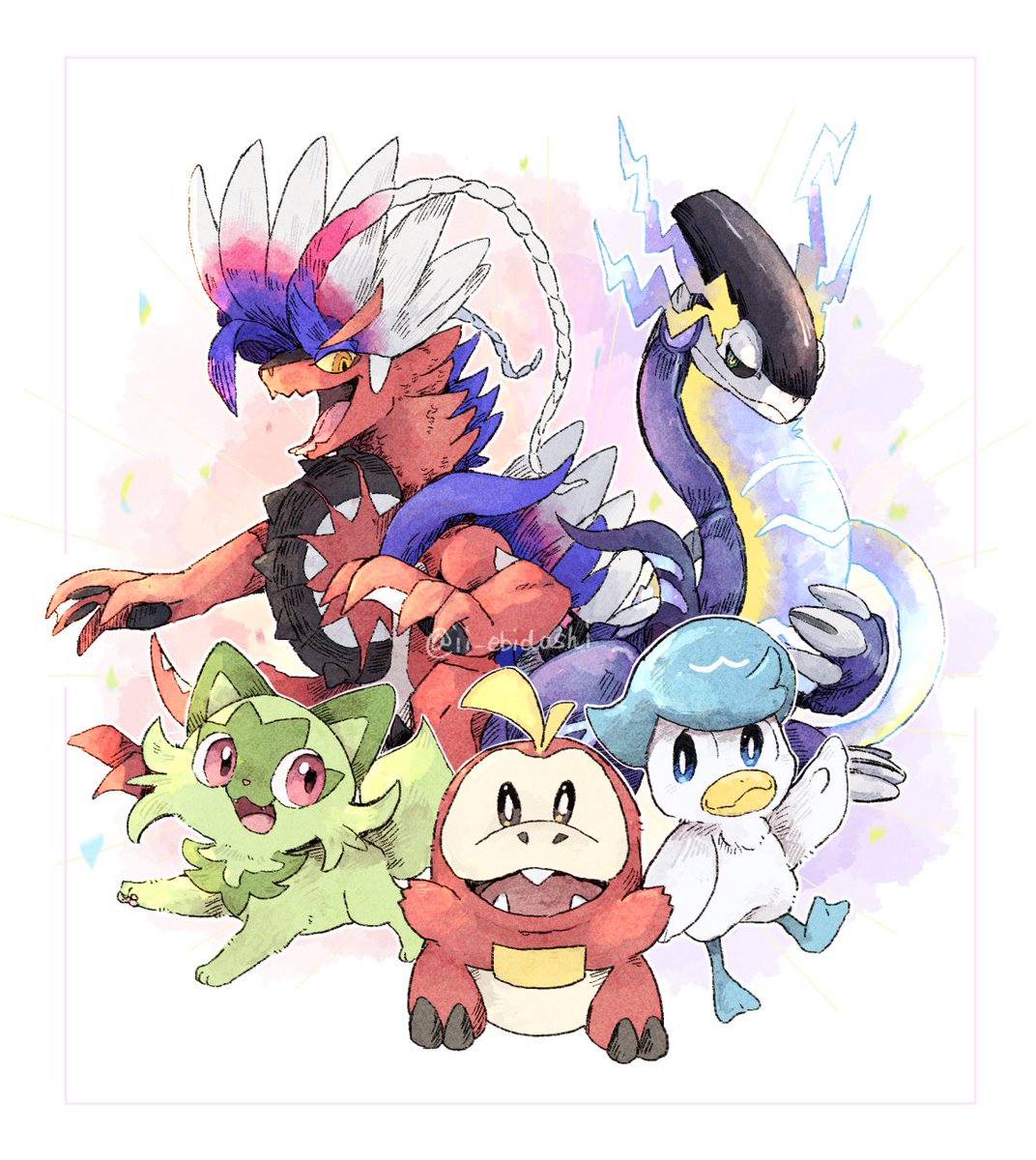 ポケモン「いよいよ明日!新しい冒険! #ポケモンSV 」|井々エビ出汁のイラスト