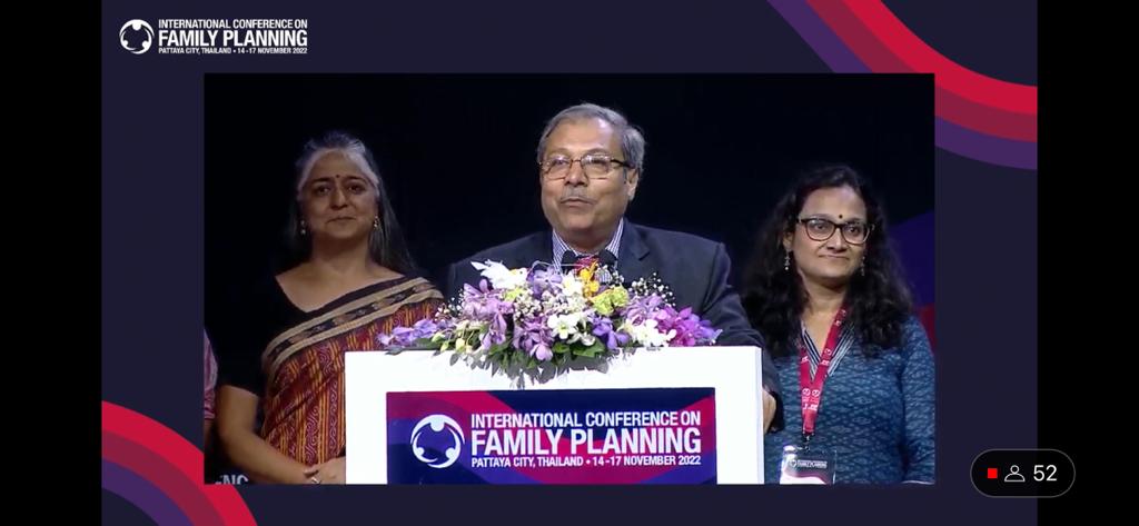 MoHFW_INDIA's tweet photo. India honoured with the EXCELL award - Leadership in Family Planning by @ICFP2022 at Thailand today.

This is a testament to India's effort &amp; progress towards ensuring #FamilyPlanning services to all. https://t.co/TL2axwsJtT