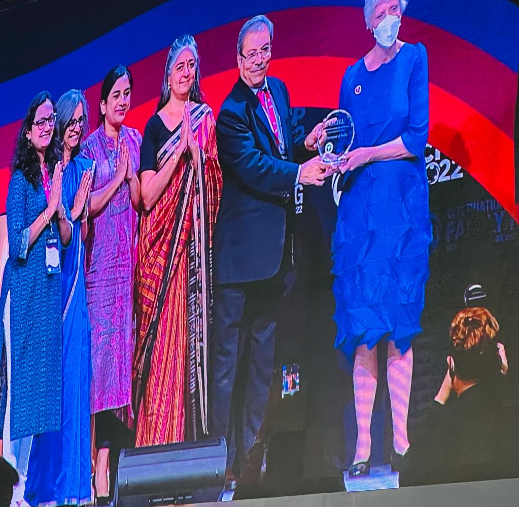 MoHFW_INDIA's tweet photo. India honoured with the EXCELL award - Leadership in Family Planning by @ICFP2022 at Thailand today.

This is a testament to India's effort &amp; progress towards ensuring #FamilyPlanning services to all. https://t.co/TL2axwsJtT