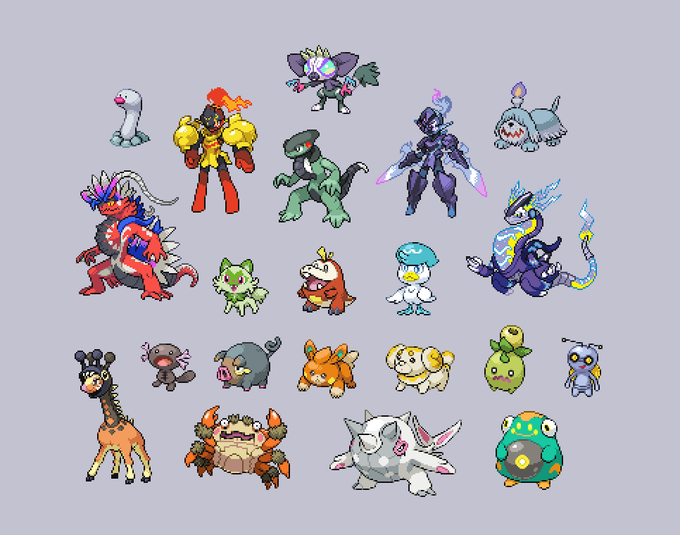 ポケモン「#これでフォロワーさん増えました大体ポケモンのドット絵化