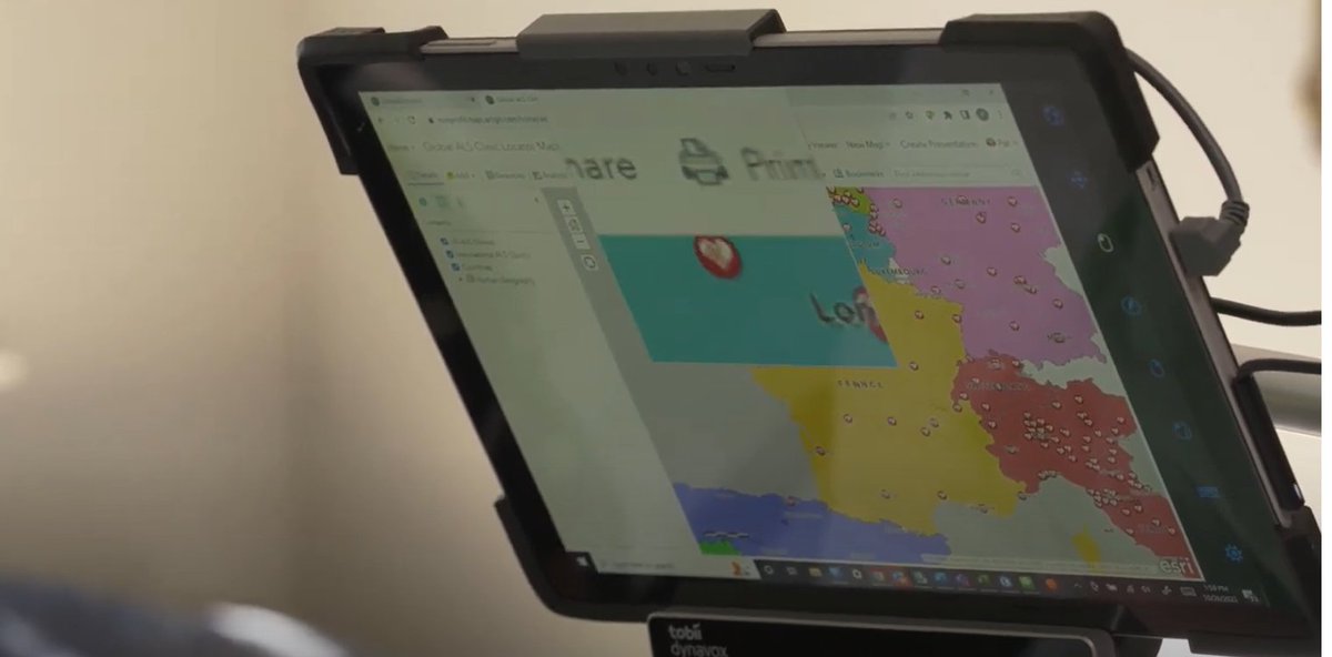 Team_Thriving's tweet image. Happy #GISDay2022
Working with @outer_spatial on global #als clinic locator. 
Special thanks to @TeamGleason for investment in eye gazing technology. Enabling me to continue my career in #GIS 
youtu.be/N39DBtbGAgk
#esri #gisday2022 #gisday #nohandsmapping @TobiiDynavox