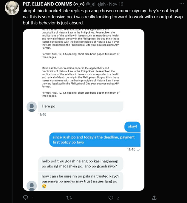 lheekart's tweet photo. tbf ikaw din naman nagreply sa tweet ko kaya naginquire ako hahaha. sana hindi po kayo nangbblame ng clients for being wary of the ppl they interact with here, and sana hindi kayo rude. you say you don't mind pero iba po sinabi nyo a few mins ago >< https://t.co/qLsTeRq86L
