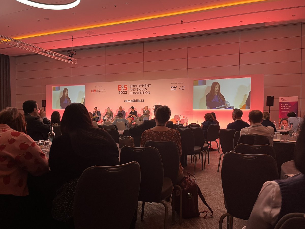 Great to be at the Employment &amp; Skills Convention 2022 #EmpSkills22