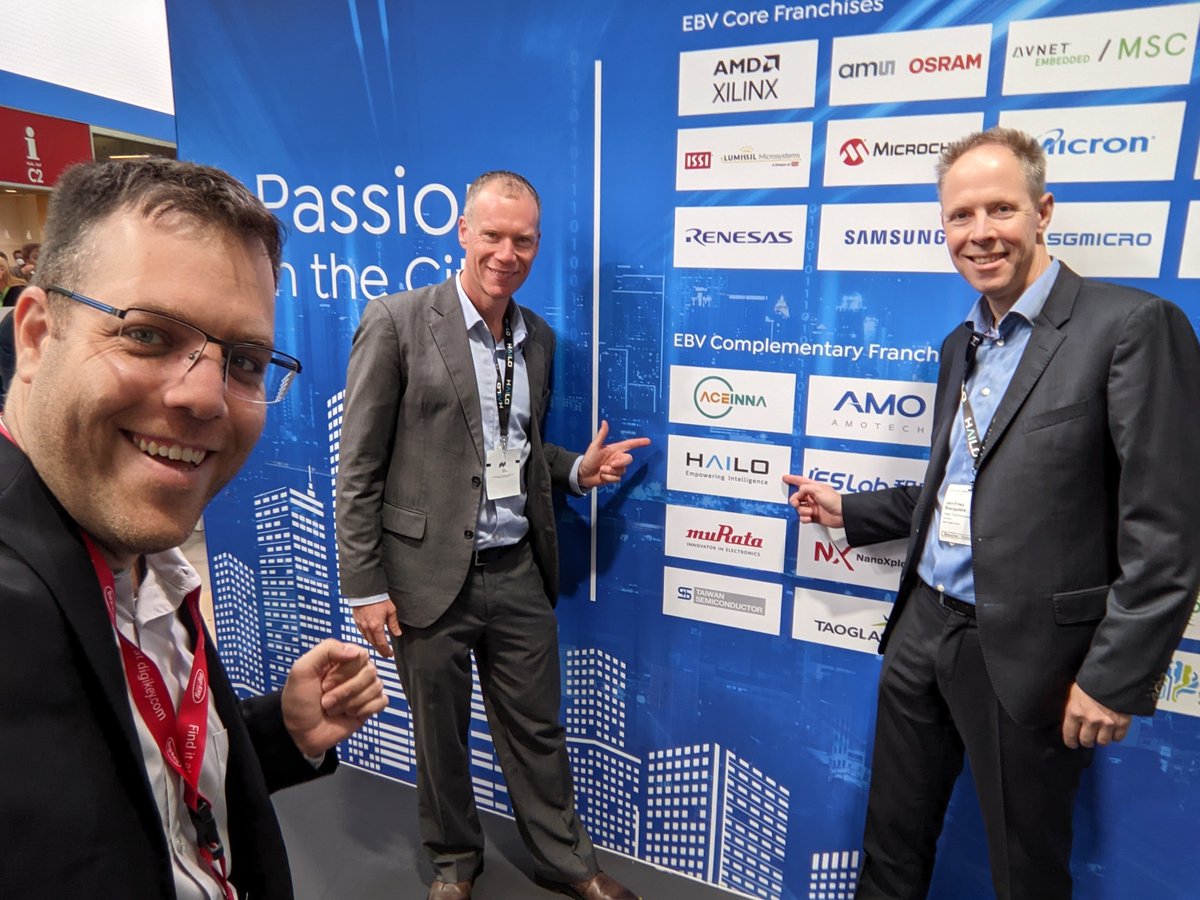 Hailo_ai's tweet image. Our senior managers Orr Danon, Yaniv Sulkes, and Jan-Friso Blacquiere visited Electronica 2022 in Munich & met our distributor EBV Elektronik. Together, we are looking forward to a successful 2023!
#EBV #HailoTeam #AIprocessor