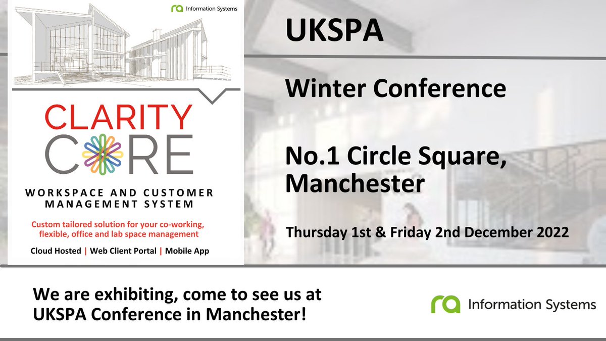 CLARITYCORE's tweet image. With just two weeks to go, we are excited to be exhibiting at the @UKSPA conference in December. If you are attending, please come along to our stand and say hello to Helen &amp;amp; Richard, ask them questions, book a Demo, or discuss your requirements and our latest developments!