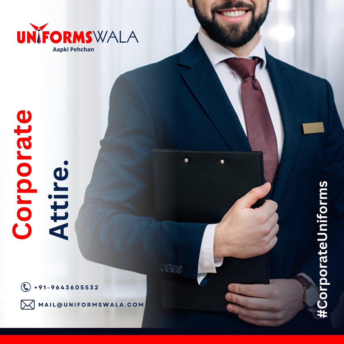 UniformsWala's tweet photo. Corporate Attire by UniformsWala.

#UniformsWala #AapkiPehchan #RSPGroup #corporate #company #teambuilding  #corporateevents  #office #entrepreneur #Uniforms #CorporateAttire #corporateuniform https://t.co/l4sYpkb1PI