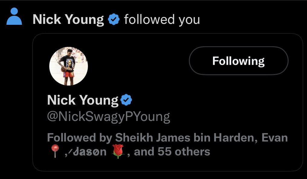 FieldsofDreems's tweet photo. I see you! @NickSwagyPYoung https://t.co/jSdOoccyn0