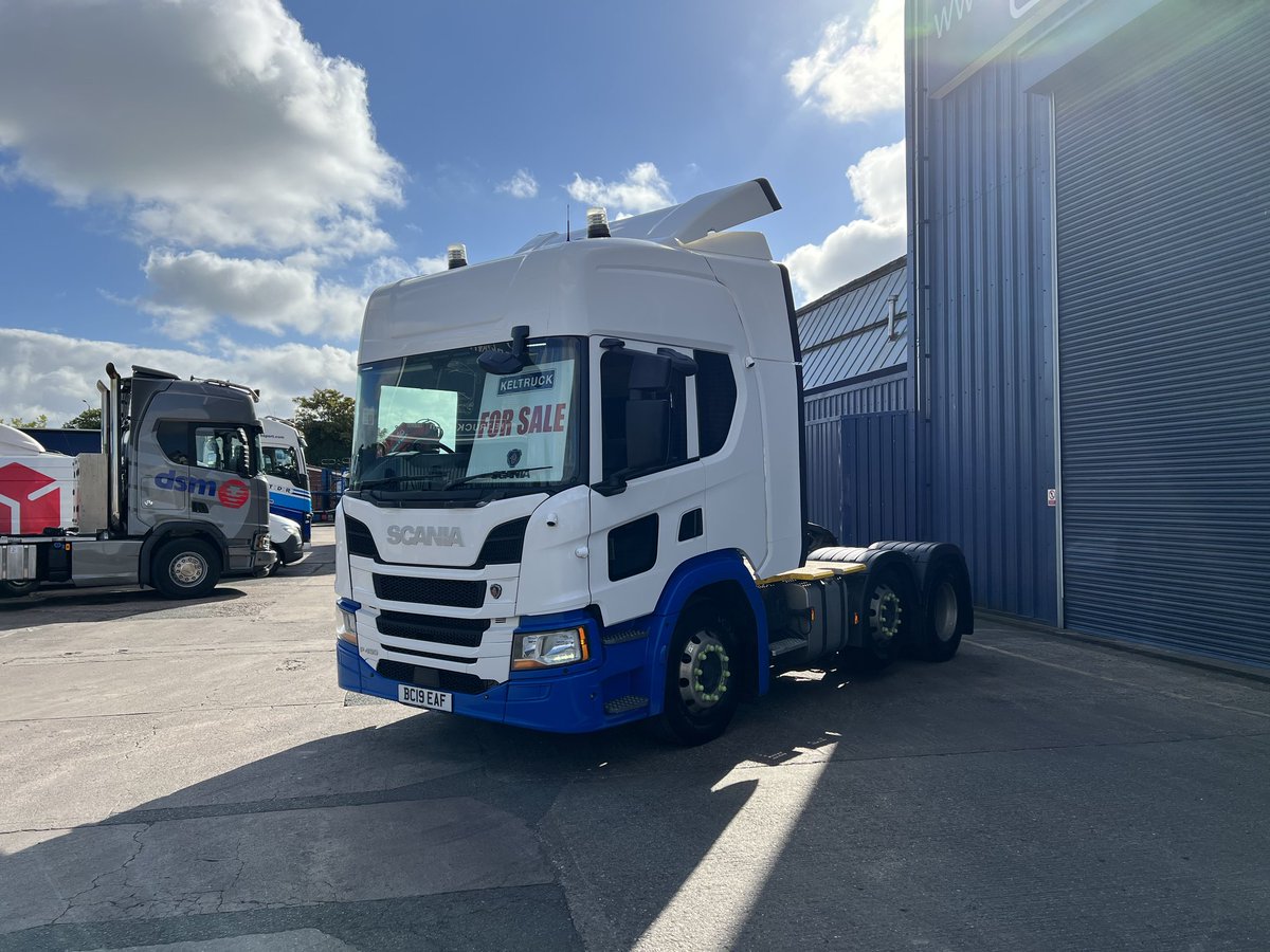 keltruck's tweet photo. #ForSale: June 2019 #Scania P450 6x2/2 high roof
Euro 6
400-500,000kms
Full air suspension
2 pedal auto
300L capacity
Brushed alloys
3* #DirectVision rating
Full camera system
Sat nav
Rear storage lockers
Choice
12 months #ScaniaGo driveline assurance
➡️ https://t.co/zFObtUn9NT https://t.co/zNpivI1xey