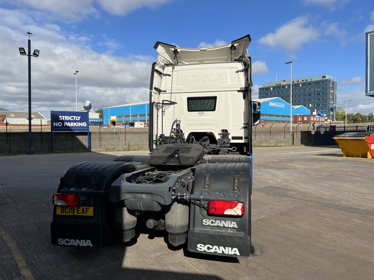 keltruck's tweet photo. #ForSale: June 2019 #Scania P450 6x2/2 high roof
Euro 6
400-500,000kms
Full air suspension
2 pedal auto
300L capacity
Brushed alloys
3* #DirectVision rating
Full camera system
Sat nav
Rear storage lockers
Choice
12 months #ScaniaGo driveline assurance
➡️ https://t.co/zFObtUn9NT https://t.co/zNpivI1xey