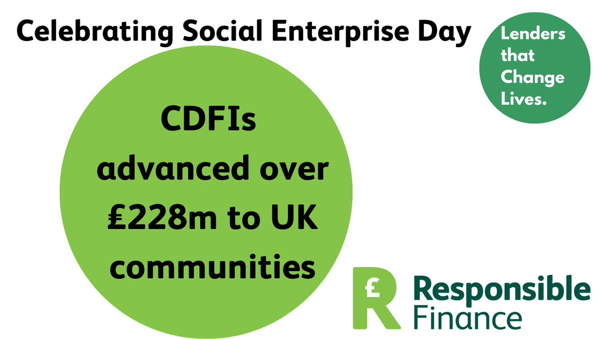 Did you know? Our vision is to create a fair financial system in the UK by scaling up the community development finance sector so investment flows into communities to create positive economic, social & environmental impact. #SocialEnterpriseDay #SocEnt