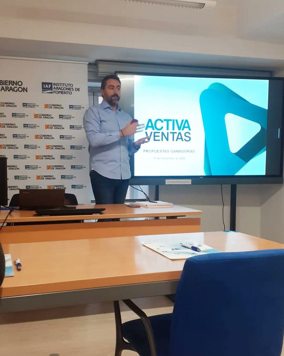 atractica's tweet photo. Ayer asistimos al Workshop - "Claves de éxito de las propuestas ganadoras" impartido por Pedro Bernad, director ejecutivo de Activa Ventas, en la sede del Instituto Aragonés de Fomento de Zaragoza .

#Marketing #Ventas #MarketingOnline #Publicidad #B2B #Business #Negocios https://t.co/S37sMTcLJo