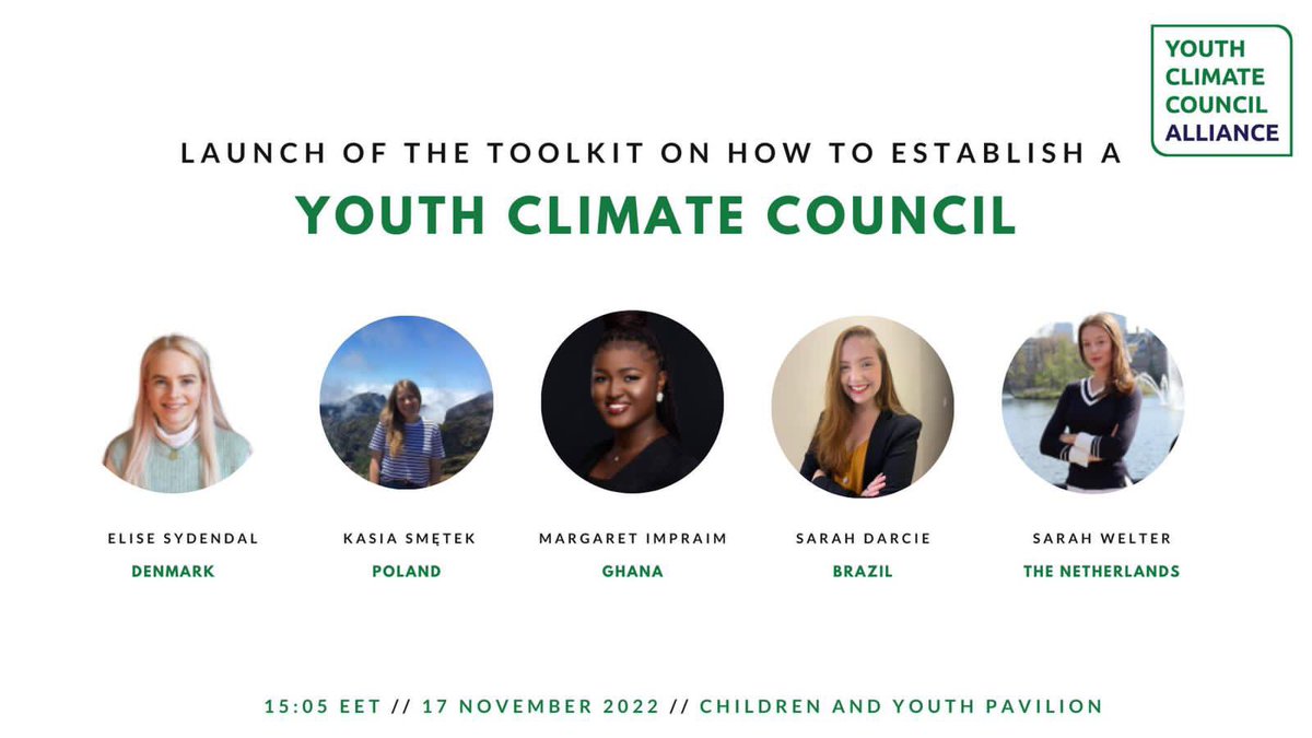 YouthClimateGH's tweet photo. Do you want to establish an institutional mechanism for a united youth climate movement in your country?

Do you want to amplify youth voices?

Do you want to replicate YCC in your country?

Join us today at @CYPavilion for more details as we launch the YCC toolkit.

⏰ 15:05 EET https://t.co/WDYdIqTMxC