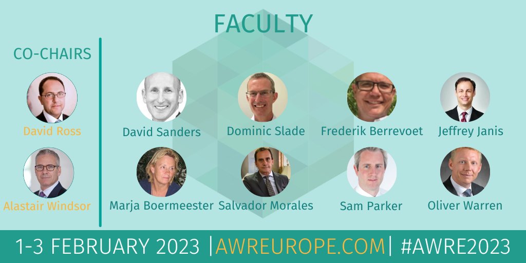 Every year #AWRE2023 features renowned surgeons from around the world! Check out a few of the exciting speakers below: awreurope.com