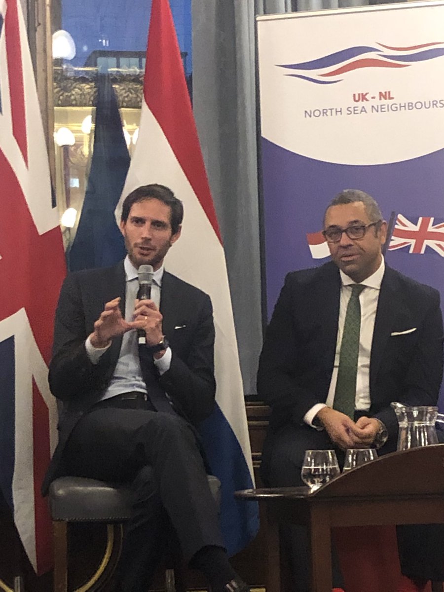 Yesterday it was a pleasure to join the UK-Netherlands North Sea Neighbours conference with <a href="/JamesCleverly/">James Cleverly🇬🇧</a> <a href="/FCDOGovUK/">Foreign, Commonwealth & Development Office</a> and <a href="/WBHoekstra/">Wopke Hoekstra</a> <a href="/NLinUK/">Netherlands Embassy 🇬🇧</a>. Happy to be a fellow North Sea neighbour with exciting energy investments in both countries. 🇬🇧 🇳🇱 🇳🇴 <a href="/Equinor/">Equinor</a>