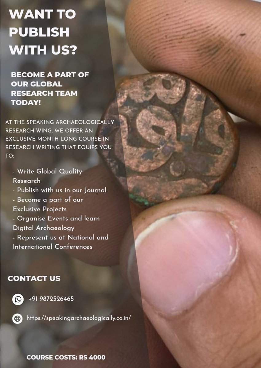 Apply today! We are accepting Students now.

#Archaeology