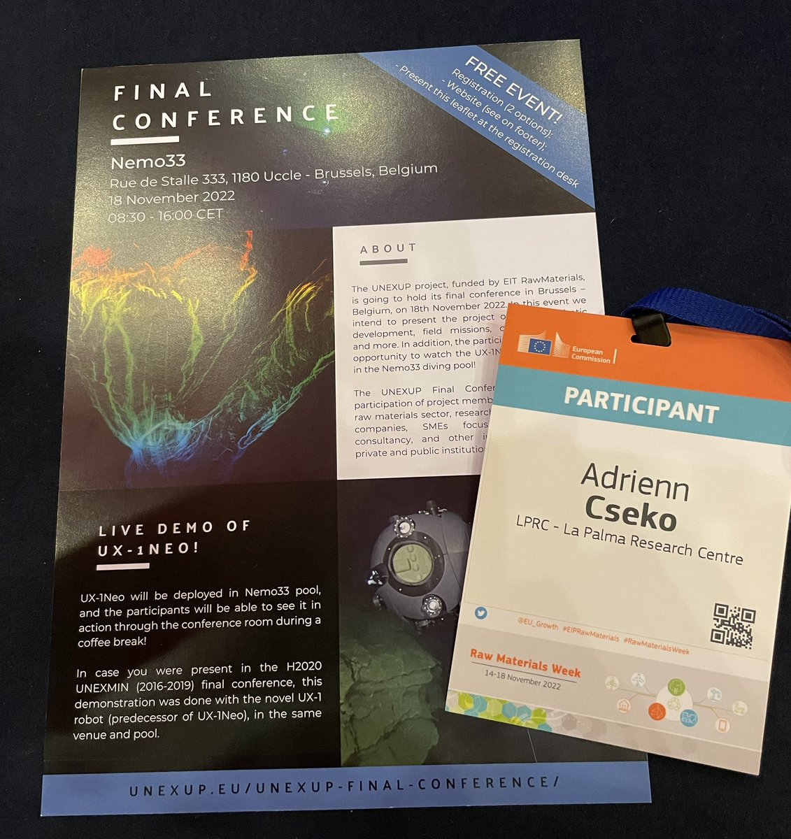 La Palma Research (@lapalmaresearch) on Twitter photo Our team is in Brussels 🇪🇺attending the #RawMaterialsWeek “Future trends Innovation and skills for raw materials” organised by <a href="/EITRawMaterials/">EIT RawMaterials 🇪🇺</a> Proud to participate in 2 EIT labelled master programmes <a href="/TIMREX_Project/">TIMREX MSc in Mineral Exploration</a> & <a href="/ravenprojectEU/">RaVeN MSc in Mining Engineering</a> & <a href="/incore_eu/">INCORE alliance</a> <a href="/EIT_HEI/">EIT HEI Initiative</a> Tomorrow <a href="/UNEXUP_EIT/">UNEXUP</a>! Our team is in Brussels 🇪🇺attending the #RawMaterialsWeek “Future trends Innovation and skills for raw materials” organised by <a href="/EITRawMaterials/">EIT RawMaterials 🇪🇺</a> Proud to participate in 2 EIT labelled master programmes <a href="/TIMREX_Project/">TIMREX MSc in Mineral Exploration</a> & <a href="/ravenprojectEU/">RaVeN MSc in Mining Engineering</a> & <a href="/incore_eu/">INCORE alliance</a> <a href="/EIT_HEI/">EIT HEI Initiative</a> Tomorrow <a href="/UNEXUP_EIT/">UNEXUP</a>!