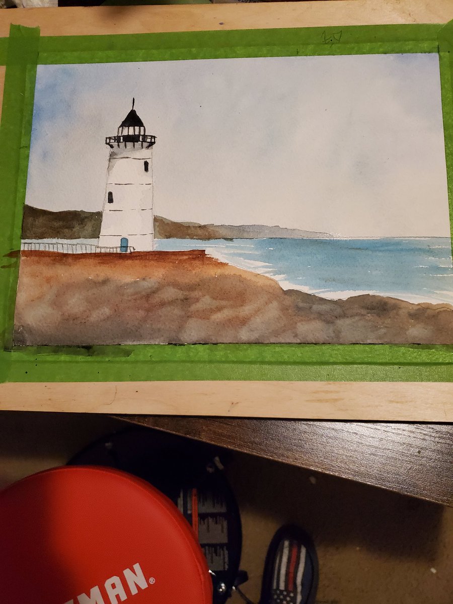 Lighthouse
Watercolor on paper