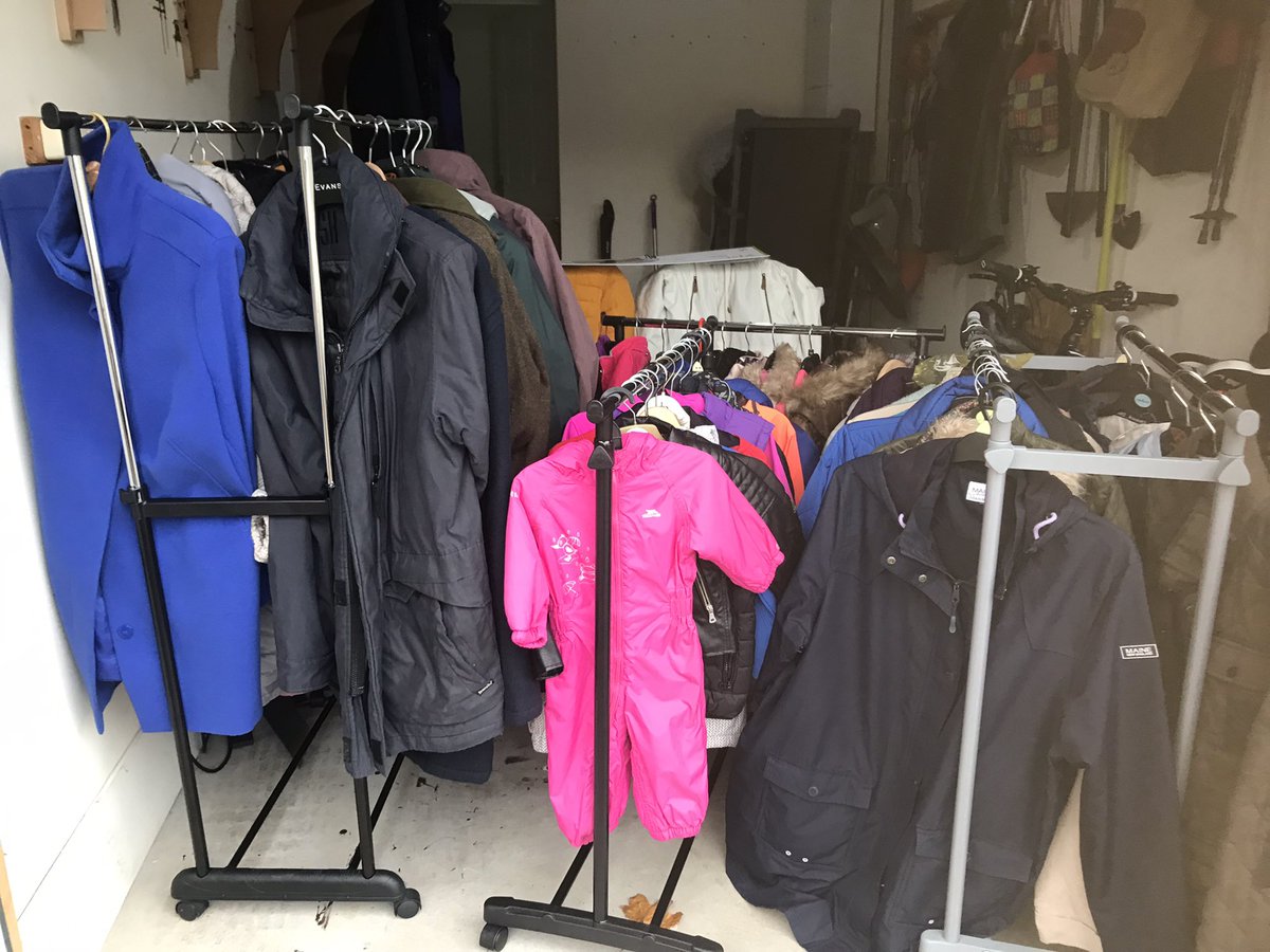 The Coat Hangar on the move today to Lossiemouth Soup &amp; Sweet 12noon-2pm and Lhanbryde CC all day Thursday &amp; Friday. FREE coats and jackets for those in need.