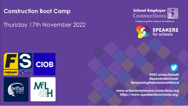 Join us for Construction NI Boot Camp 6 today! #preparingthefutureworkforce