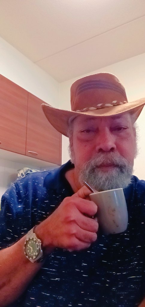 Drinking my coffee in your name.