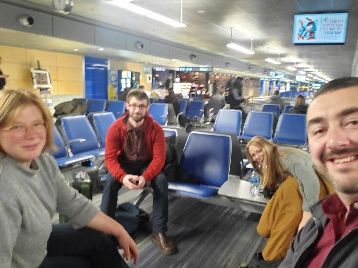 foodfirstNL's tweet photo. Some early morning faces from our team, en route to the #DigIn2022 Atlantic Regional Food Systems Summit in Debert, Nova Scotia. Excited to spend a few days with food systems leaders from all over Atlantic Canada. https://t.co/uKMYf01PRt